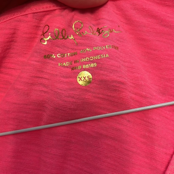 Lilly Pulitzer Etta Pom Pom V Neck TShirt - Picture 4 of 7